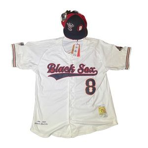 Headgear classic Black sox negro baseball league jersey